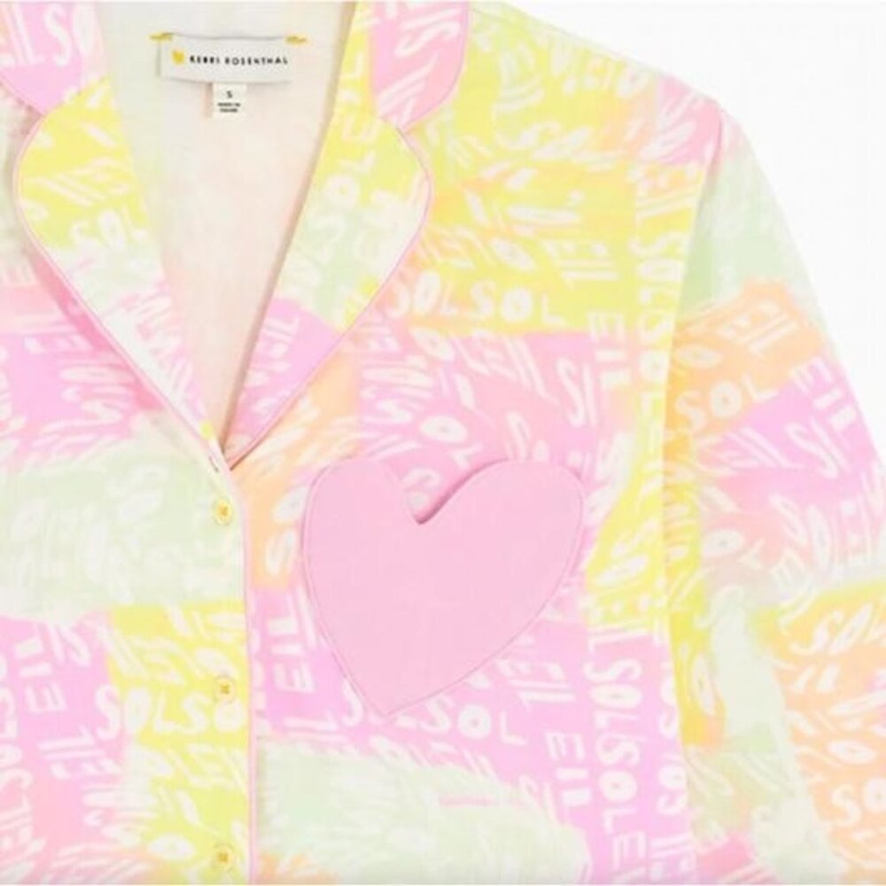 KERRI ROSENTHAL,  Betty long pajama set,  soleil in multi  - NWT in package - Picture 2 of 6